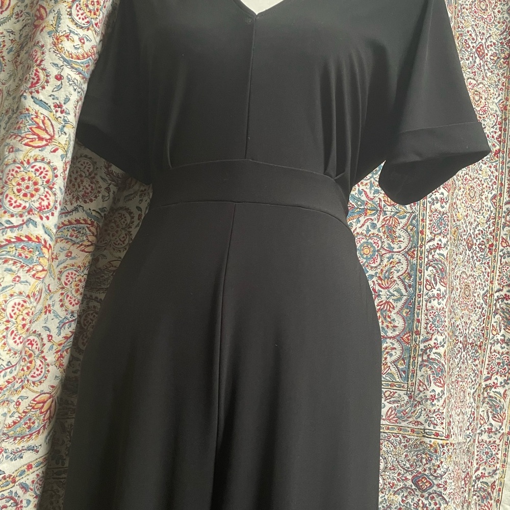 Black Tie Back Jumpsuit - Picture 3 of 6